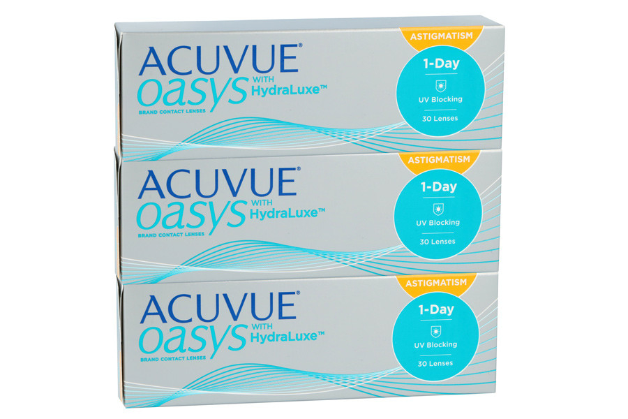 Acuvue Oasys 1 Day For Astigmatism With HydraLuxe 90 S Acuvuerebate
